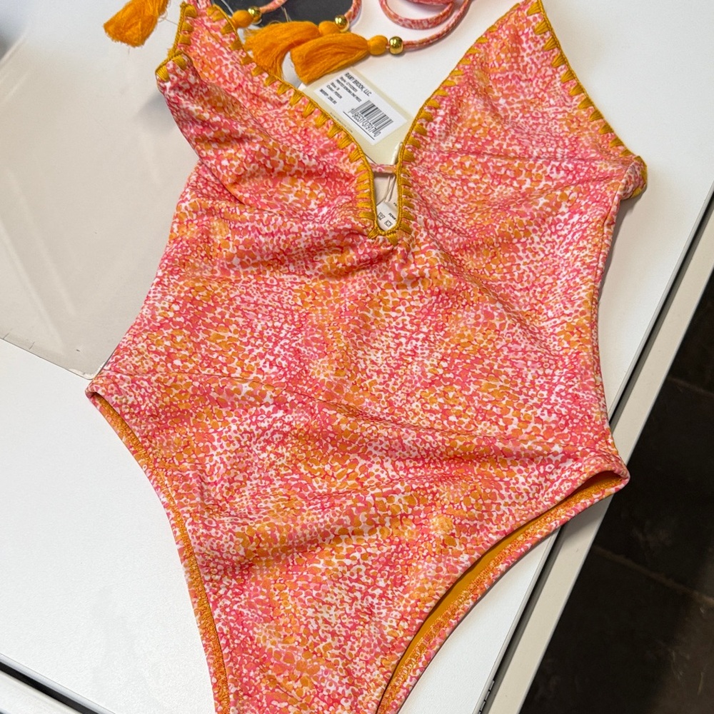 Ramy Brook Pink and orange One Piece